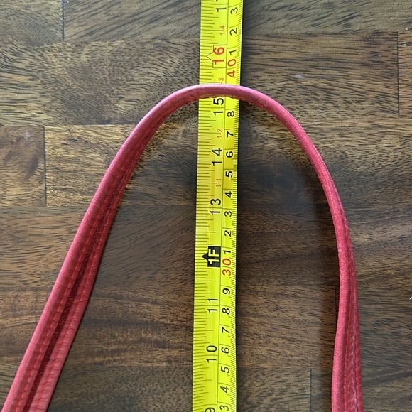 Vintage Red COACH Leather Shoulder Bag | Made in NYC - Picture 12 of 16